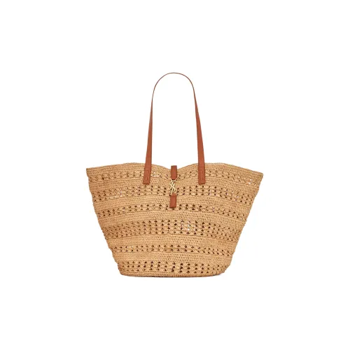 SAINT LAURENT Рафия Тоут Сумка Сумка для покупок Сумка среднего размера Женская Натуральная