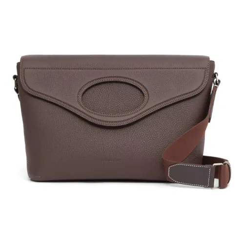 Burberry Карманная сумка кожа курьерская сумка сумка на плечо мужская коричневая