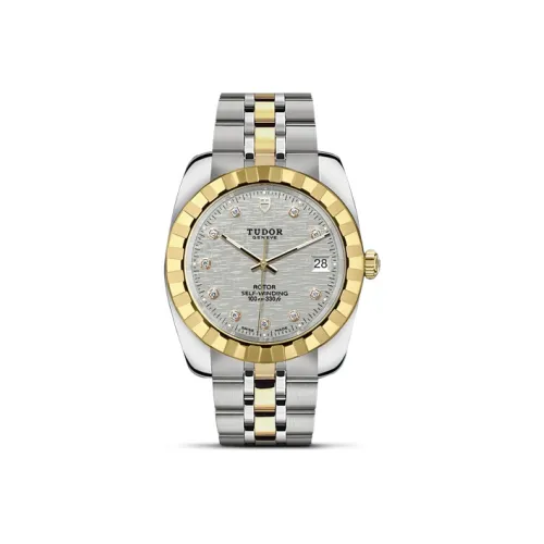TUDOR Механический механизм Мужские часы Classic Collection 38 мм Серебряные