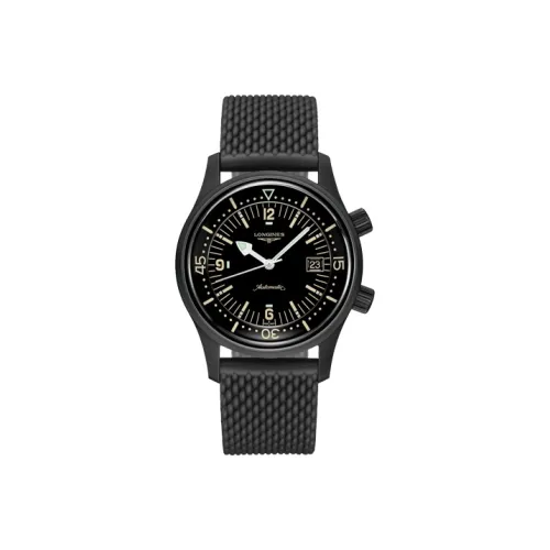 LONGINES Автоматический Механический Механизм Мужской Классический RE Enactment OF The Legendary Diving Series Часы 42 мм Черный