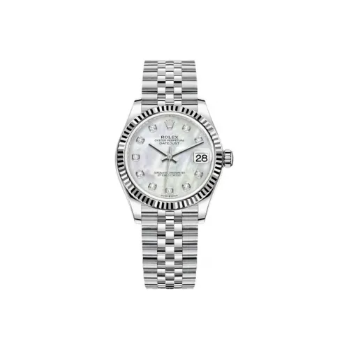 ROLEX Log Series Автоматический Механический Механизм Женские Часы 31 мм Мать Жемчужный Циферблат Часы Стальной Корпус Часов