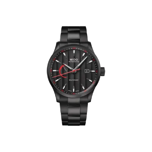 Mido Helm Автоматический Механический Часы Мужские 42 мм Черный Циферблат Нержавеющий Стальной Ремешок