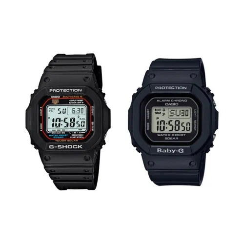 CASIO Кварцевый механизм Унисекс Коллекция часов Блок Часы Черные