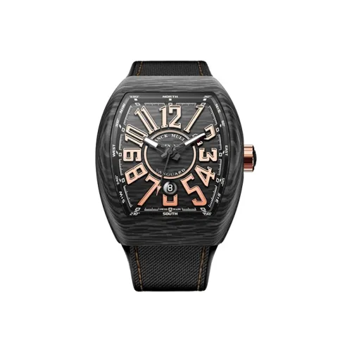Franck Muller Автоматический Механический Механизм Мужские Часы YACHTING VANGUARD 44мм*53,7мм*12,7мм Черные