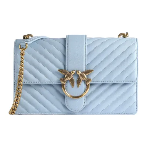 PINKO Quilt Овчина Swallow Сумка Сумки через плечо Сумка на плечо Женская Синяя