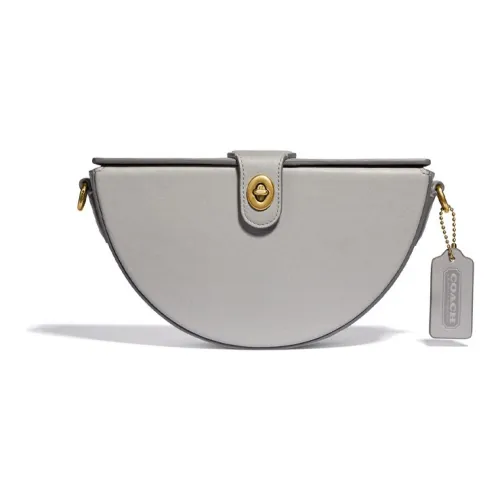 COACH City Blocks Semi Circle Кожа Сумка на плечо Женская Серый