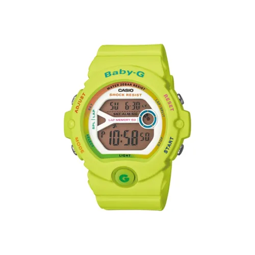 CASIO Baby G Кварцевый механизм Смольный ремешок Часы Женские Серый циферблат BG 6903 3