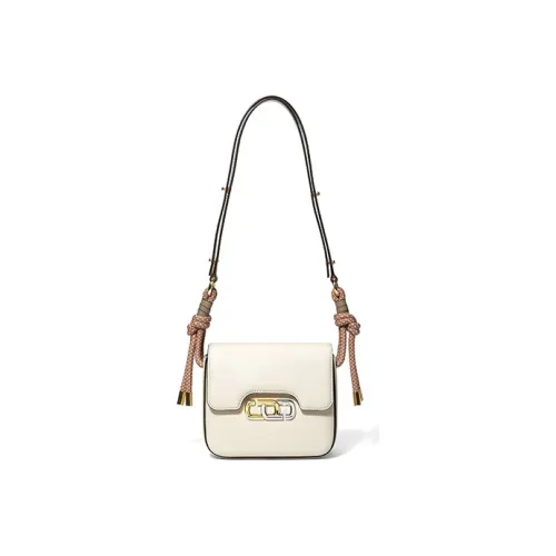 MARC JACOBS Кожа Маленькая Квадратная Сумка Сумка через плечо Мини Женская Белая