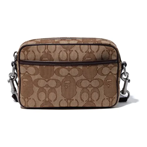 A BATHING APE COACH BAPE совместный бренд Хлопок Camera Сумка Сумка через плечо Мужской Хаки