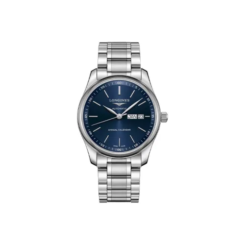 LONGINES Автоматический Механический Часы Мужские Master Collection 40мм*21мм*10,8мм Синий