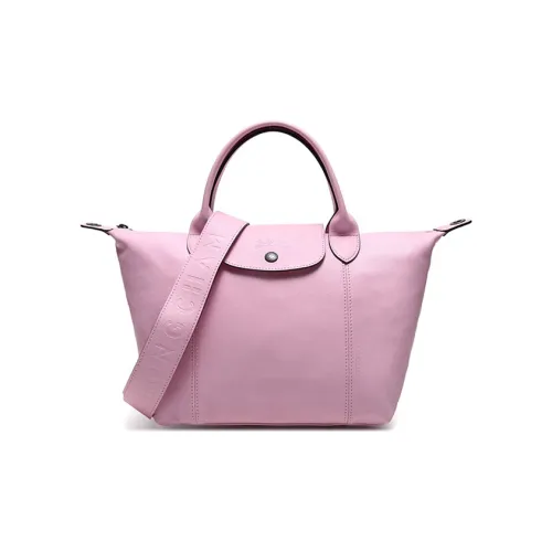 LONGCHAMP Le Pliage Cuir Ткань Пельмени Сумка через плечо Сумка Маленькая Сумка Женская Розовая