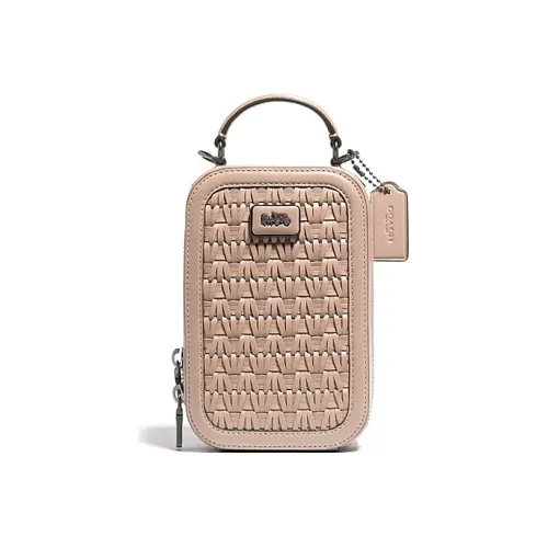 COACH Alie Кожа Camera Сумка Сумка Сумка через плечо Сумка через плечо Женская Молочно-чайная