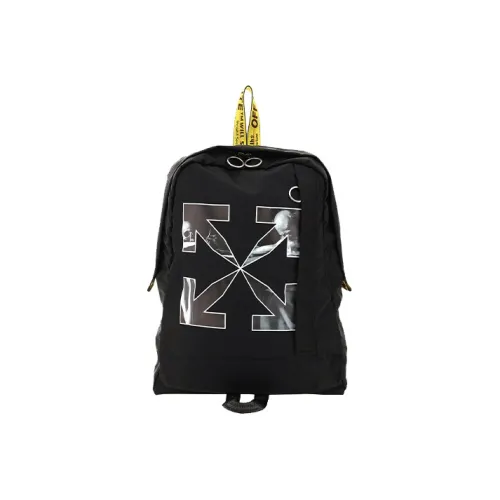 Off Белый Полиамид Рюкзак Унисекс Черный