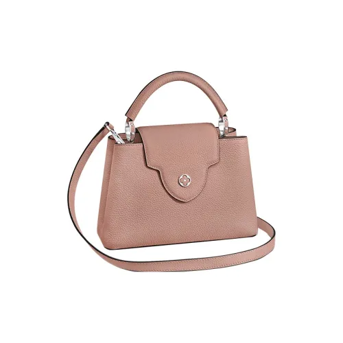LOUIS VUITTON Capucines Cuir Taurillon Кожа Capison Ручная Сумка Сумка через плечо Сумка на плечо Маленькая Женская Mulan Розовая