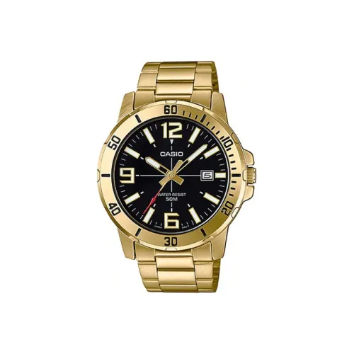 CASIO Standard Series Кварцевый механизм нержавеющая сталь ремешок мужские часы черный циферблат