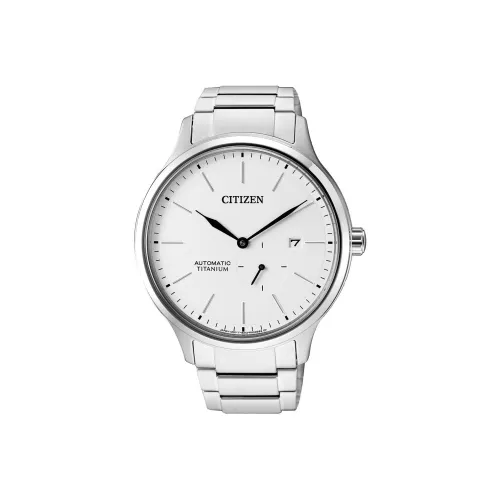 CITIZEN Mechanical Collection Автоматический Механический Механизм Титан Ремешок Часы Мужские Белый Циферблат NJ0090 81A