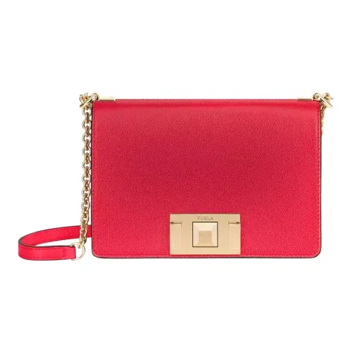 Furla Mimi Collection Кожа Сумка через плечо Мини Женская Камень Красный