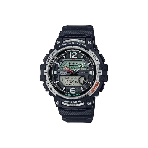 CASIO YOUTH Collection Аналоговый Цифровой дисплей Кварцевый механизм Часы Мужские Черный циферблат