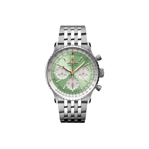 Breitling Aviation Chronometer Автоматический Механический Часы Мужские 41 мм Зеленый Циферблат