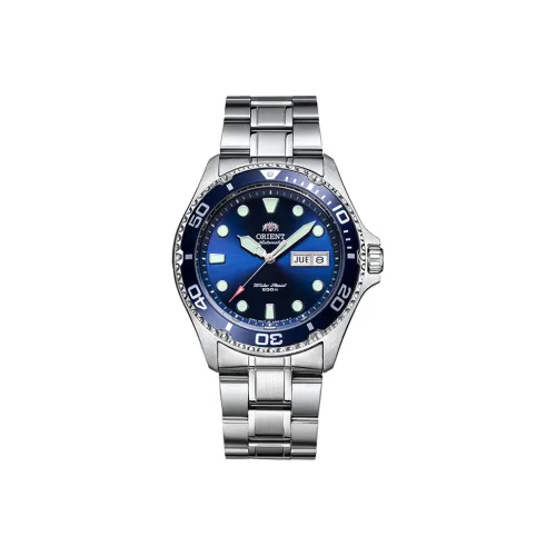 ORIENT Автоматический Механический Механизм Мужские Часы 41,5мм*13мм Синий