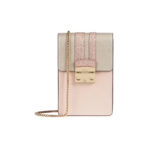 Furla Коровья кожа Через плечо Чехол для телефона Женские Розово-золотой