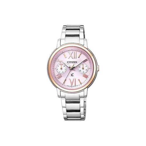 CITIZEN C Collection XC Collection Кварцевый механизм Нержавеющая сталь Ремешок Часы Женские Розовый Циферблат FD1094 53W