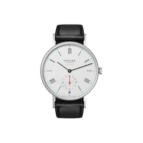 NOMOS Автоматический Механический Механизм Унисекс Часы 36 мм Белый Циферблат Нержавеющая Сталь Корпус Часов Cordoba Лошадиная Кожа Ремешок