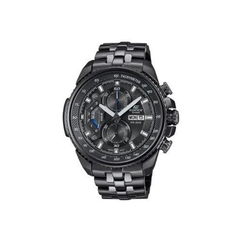 CASIO EDIFICE Collection Кварцевый механизм нержавеющая сталь ремешок часы для мужчин черный циферблат EF 558DC 1A