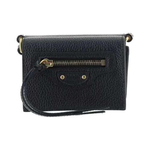 Balenciaga Neo Classic Коровья кожа Кошелек Женские Черный