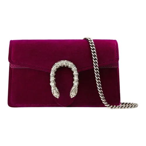 GUCCI Dionysus Вельвет Сумка через плечо Сумка на плечо Женская Красная