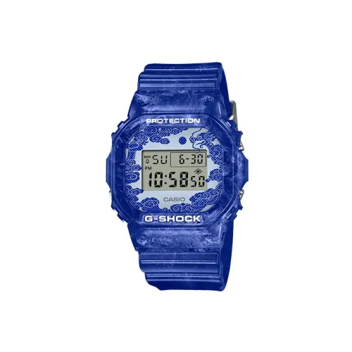 CASIO г Shock Collection Кварцевый механизм Смольный ремешок Часы Мужские Циферблат Синий