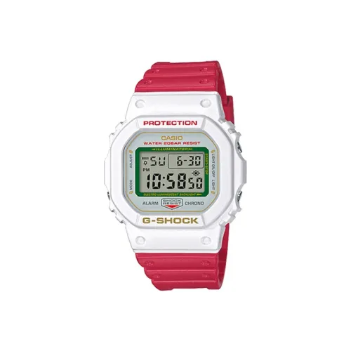 CASIO G SHOCK Theme Коллекция Кварцевый механизм Смольный ремешок Часы Мужские Белый циферблат