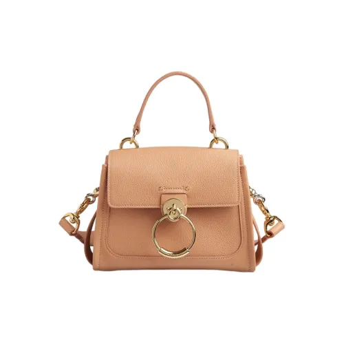 Chloe Tess Рельефная Телячья Кожа Сумка Сумка через плечо Сумка через плечо Мини Женская Персиково-Оранжевая