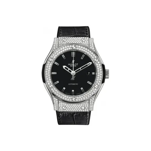 HUBLOT Автоматический Механический Механизм Мужские Классические Фьюжн Часы 38 мм Черные