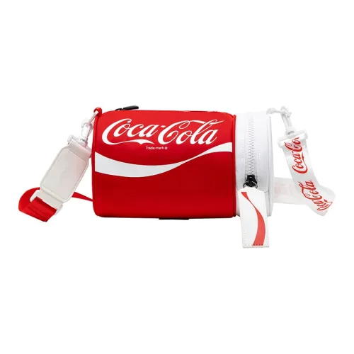 COCA COLA Нейлоновая ткань цилиндрическая сумка стандартная унисекс черный красный