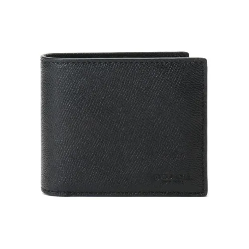 COACH 3 IN 1 Wallet из кожи кошелек мужской черный