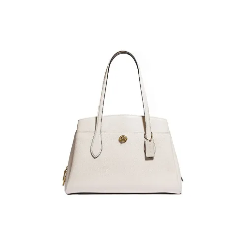 COACH Lora Кожа Одно Плечо Сумка Стандартная Женская Розовая Белая