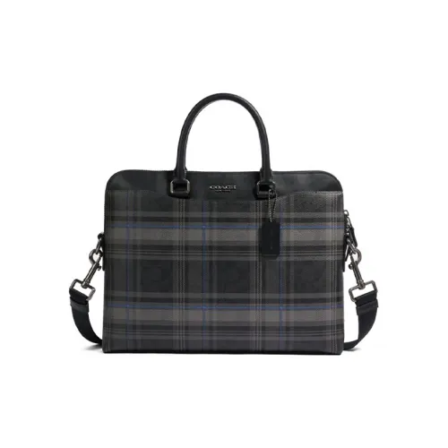 COACH Beckett Коровья кожа Доска Сумка через плечо Сумка Большая Мужская Черная