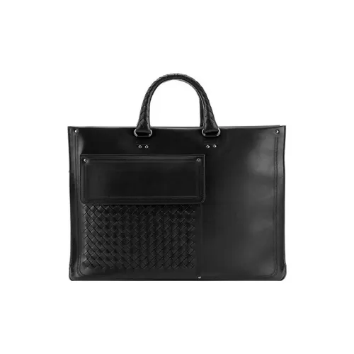 Bottega Veneta Сумка из коровьей кожи Доска для ноутбука Кошелек Мужской Черный