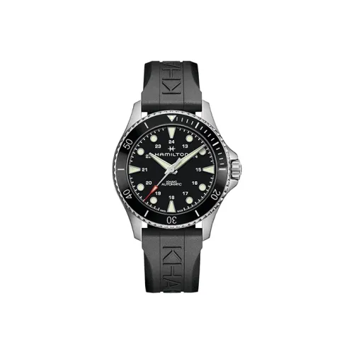 HAMILTON Автоматический Механический Механизм Мужские Часы Khaki Navy Collection 43 мм Черные