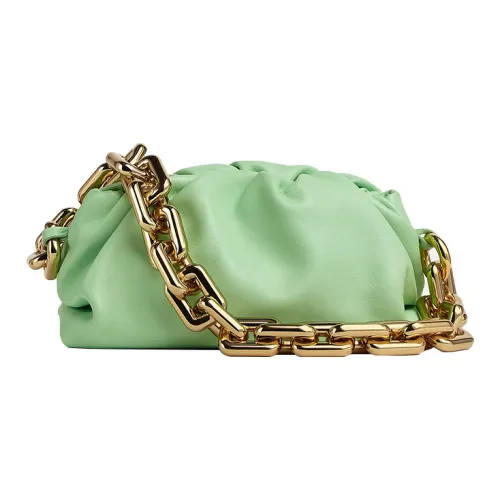 Bottega Veneta POUCH Облачная сумка Телячья кожа Одно плечо Сумка Клатч Обычный Женский Горчичный