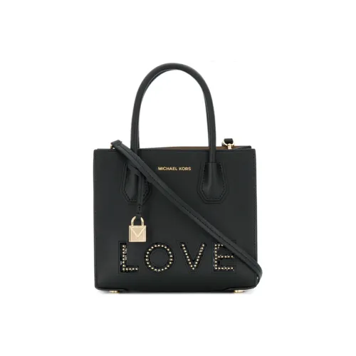 MICHAEL KORS Mercer Коровья кожа Ручная сумка Сумка через плечо Средний Женская Черная