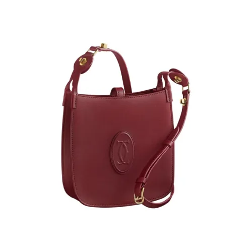 Cartier Телячья кожа Бродяга Сумка через плечо Мини Женская Бургунди