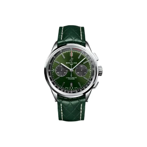 BREITLING Автоматический Механический Часы Мужские из коллекции Jade Elegant, 42 мм, Зеленый