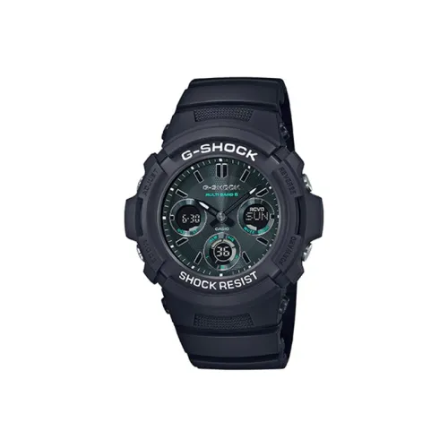 CASIO Кварцевый механизм Мужские часы серии Liquid Crystal/Analog Dual Display, 52 мм*46,4 мм*14,9 мм, черный