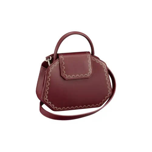 CARTIER Guirlande Телячья кожа Сумка Сумка через плечо Сумка через плечо Мини Женская Бургунди