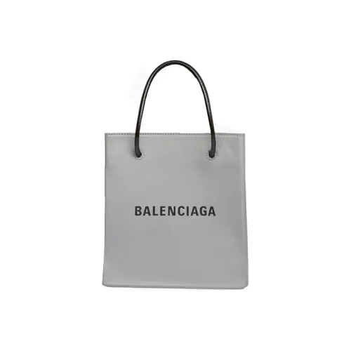 Balenciaga Телячья кожа Тоут Сумка Сумка для покупок Сумка Мини Женская Серый