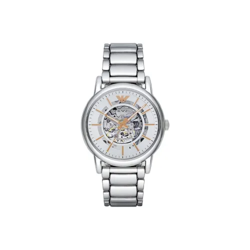 EMPORIO ARMANI Механический механизм Мужские часы Machine 43 мм с открытым механизмом (Skeleton)