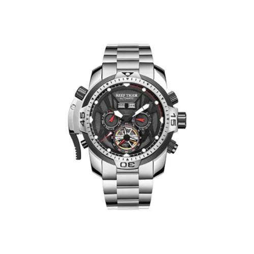 REEF TIGER Transformer Collection Автоматический Механический Механизм Часы Мужские Черный Циферблат RGA3532 GBHR