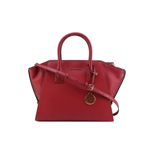 MICHAEL KORS Сумка из коровьей кожи с наушниками женская бордового цвета